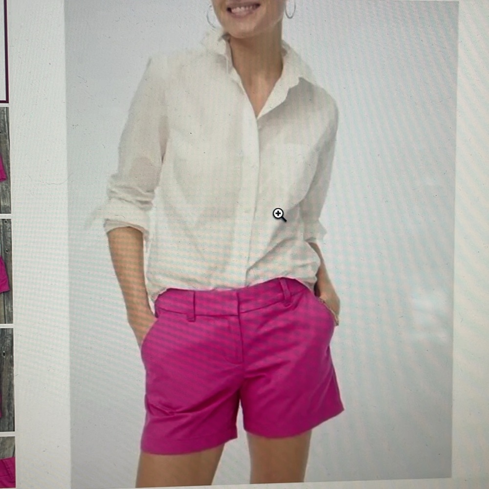 J. Crew Pink Classic Twill Chino City Fit Shorts